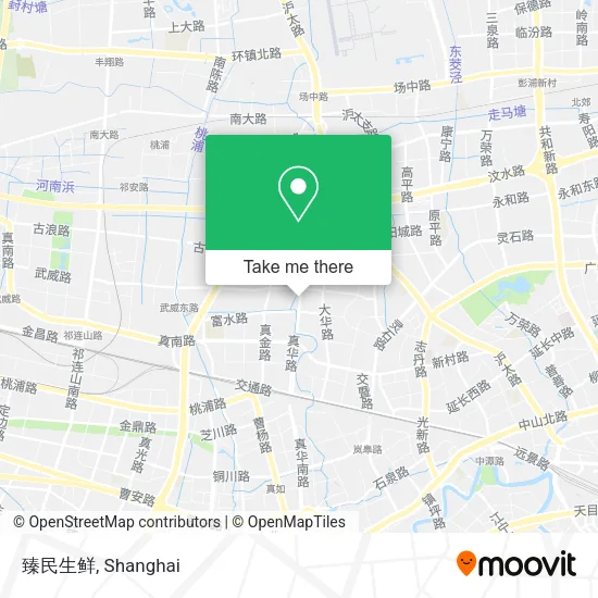 臻民生鲜 map