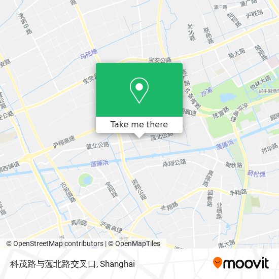 科茂路与蕰北路交叉口 map