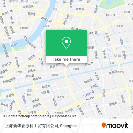 上海新华香原料工贸有限公司 map
