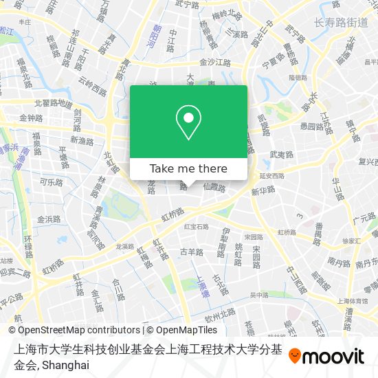 上海市大学生科技创业基金会上海工程技术大学分基金会 map