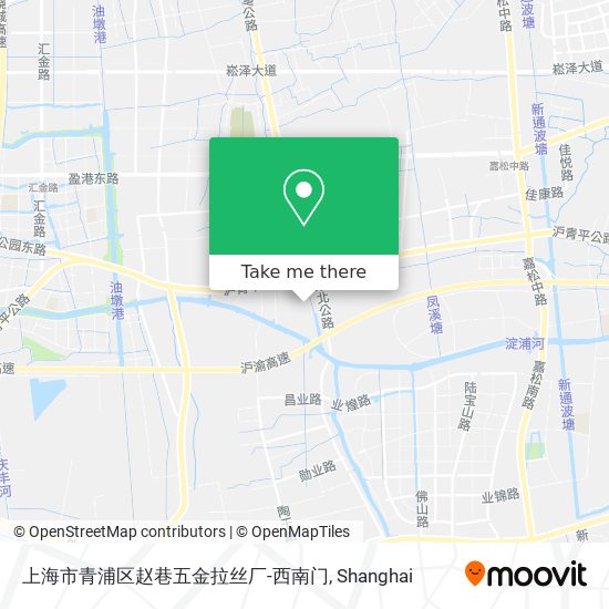 上海市青浦区赵巷五金拉丝厂-西南门 map