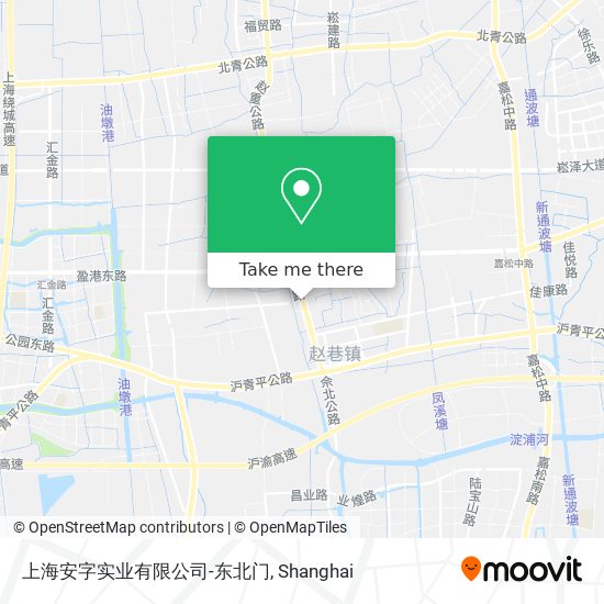 上海安字实业有限公司-东北门 map