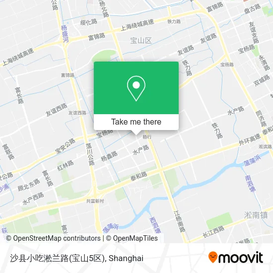 沙县小吃淞兰路(宝山5区) map