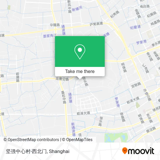 坚强中心村-西北门 map