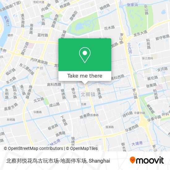 北蔡邦悦花鸟古玩市场-地面停车场 map