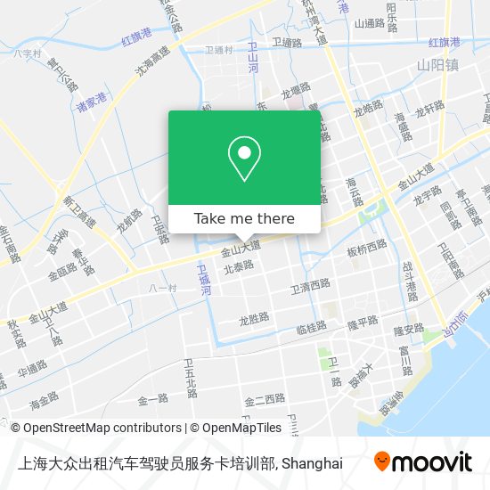 上海大众出租汽车驾驶员服务卡培训部 map