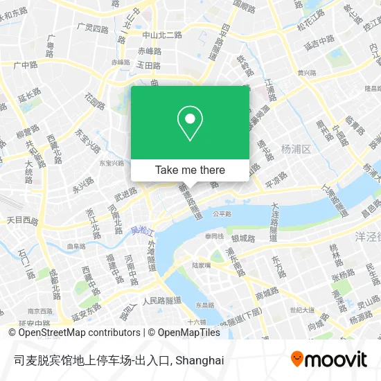 司麦脱宾馆地上停车场-出入口 map
