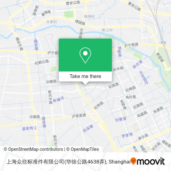 上海众欣标准件有限公司(华徐公路4638弄) map