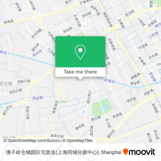 佛子岭仓储园区宅急送(上海同城分拨中心) map