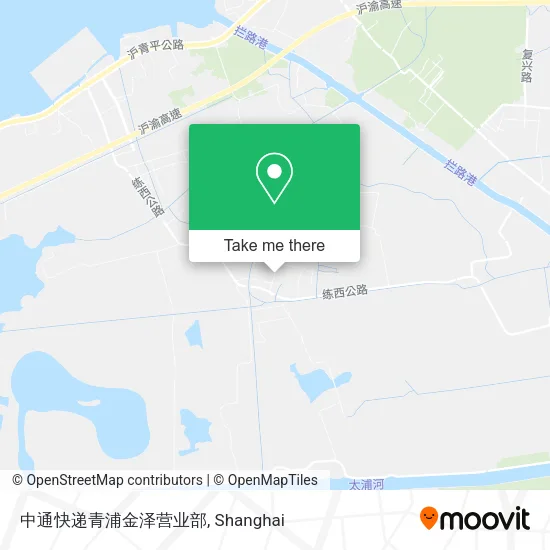 中通快递青浦金泽营业部 map