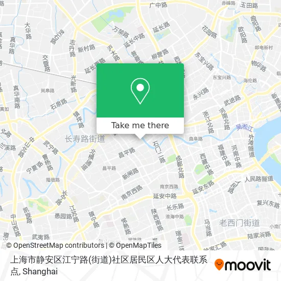 上海市静安区江宁路(街道)社区居民区人大代表联系点 map
