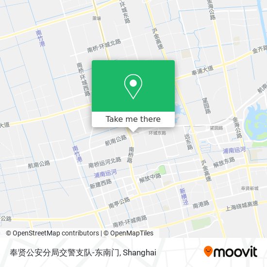 奉贤公安分局交警支队-东南门 map