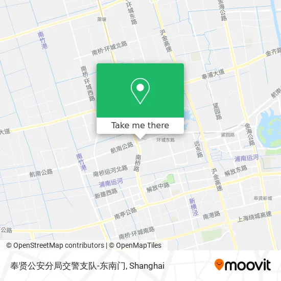 奉贤公安分局交警支队-东南门 map