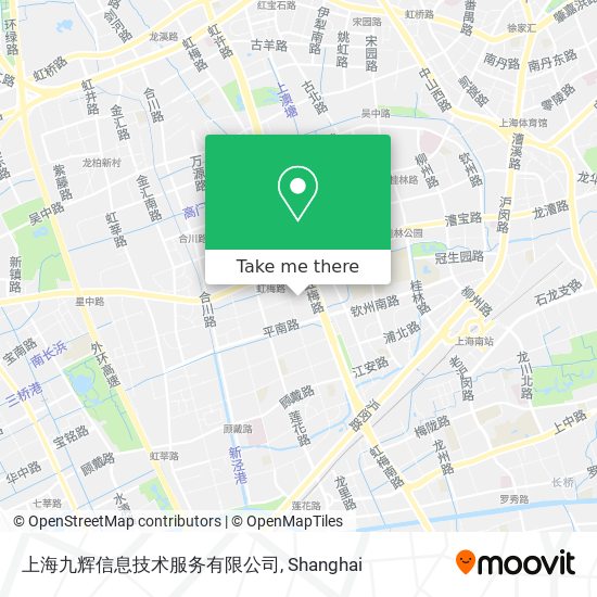 上海九辉信息技术服务有限公司 map
