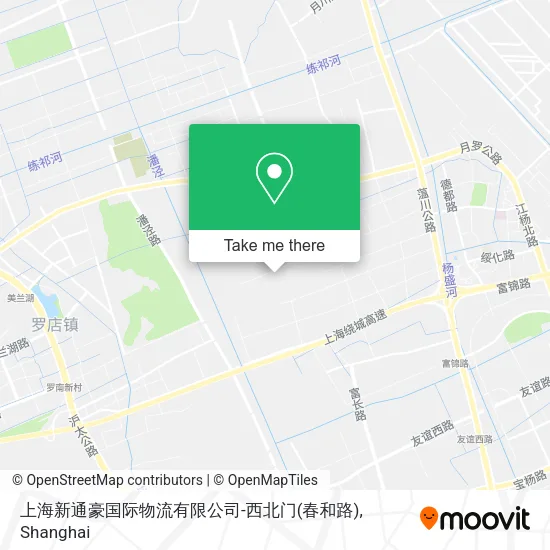 上海新通豪国际物流有限公司-西北门(春和路) map