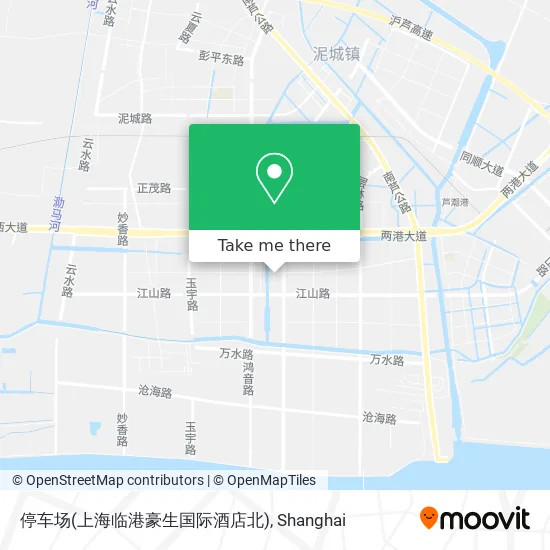 停车场(上海临港豪生国际酒店北) map