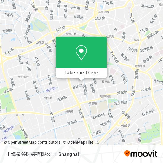 上海泉谷时装有限公司 map