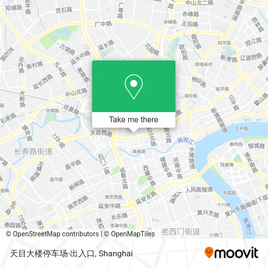 天目大楼停车场-出入口 map