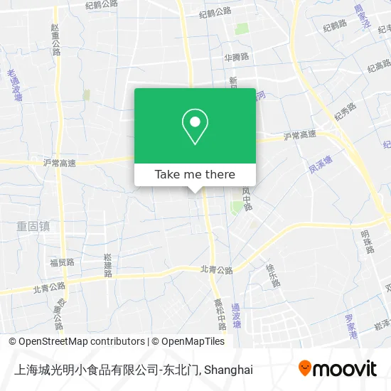 上海城光明小食品有限公司-东北门 map