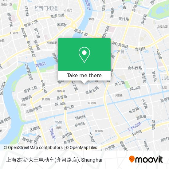 上海杰宝·大王电动车(齐河路店) map