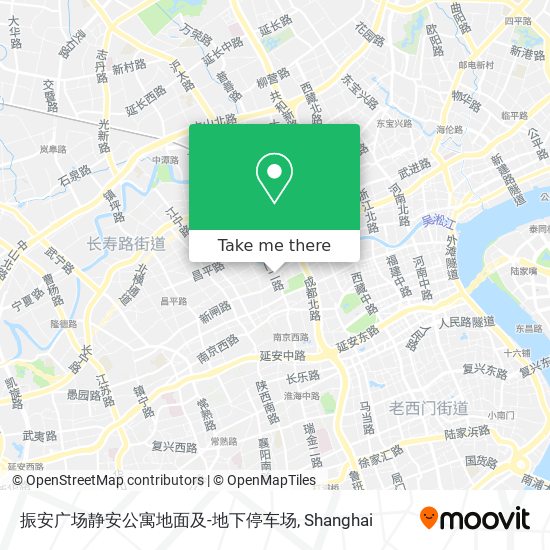 振安广场静安公寓地面及-地下停车场 map