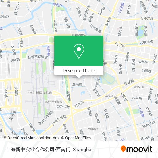 上海新中实业合作公司-西南门 map