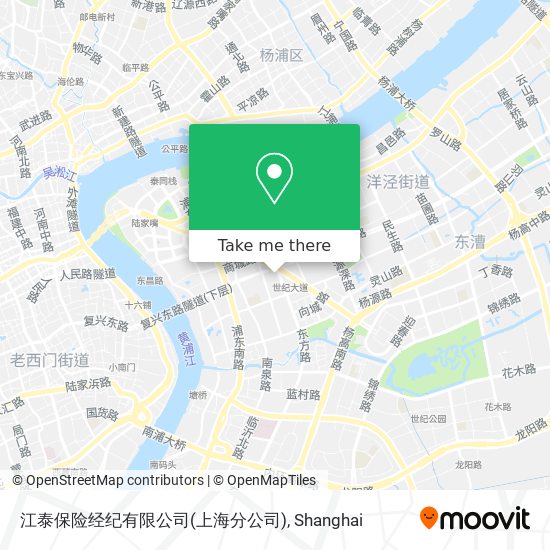 江泰保险经纪有限公司(上海分公司) map