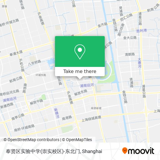 奉贤区实验中学(崇实校区)-东北门 map