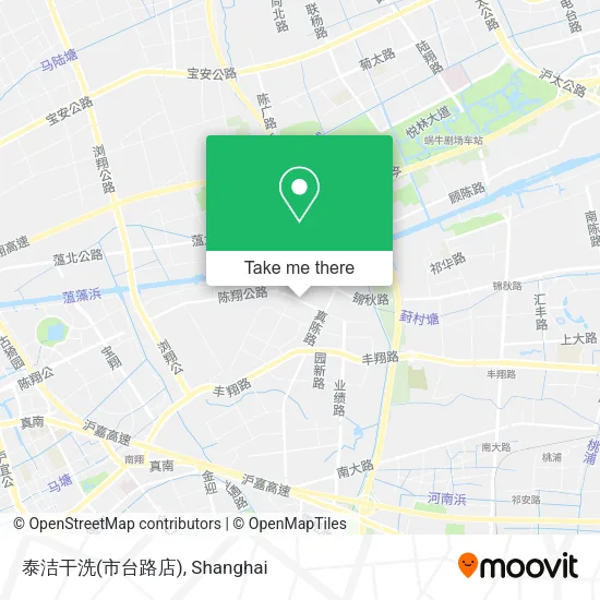 泰洁干洗(市台路店) map