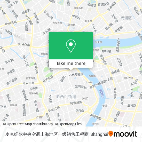 麦克维尔中央空调上海地区一级销售工程商 map