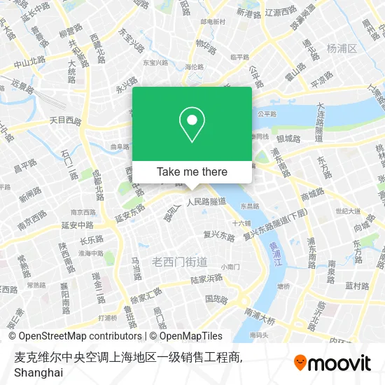 麦克维尔中央空调上海地区一级销售工程商 map