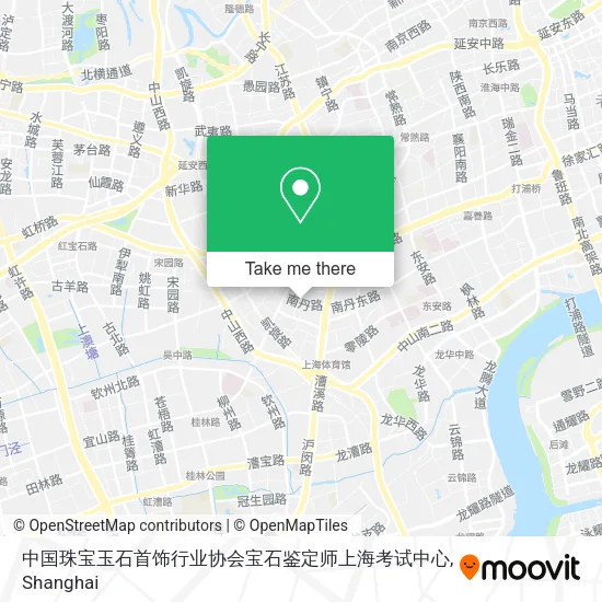 中国珠宝玉石首饰行业协会宝石鉴定师上海考试中心 map