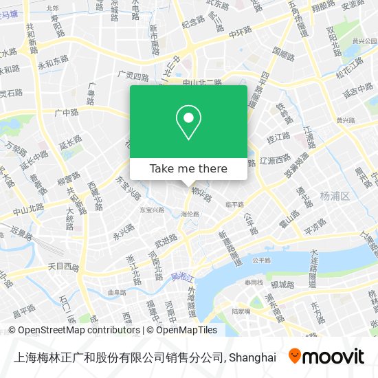 上海梅林正广和股份有限公司销售分公司 map