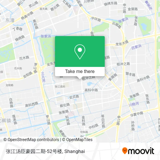 张江汤臣豪园二期-52号楼 map