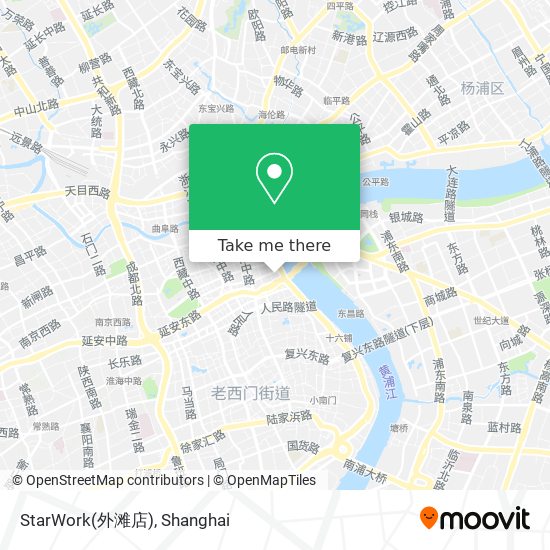 StarWork(外滩店) map