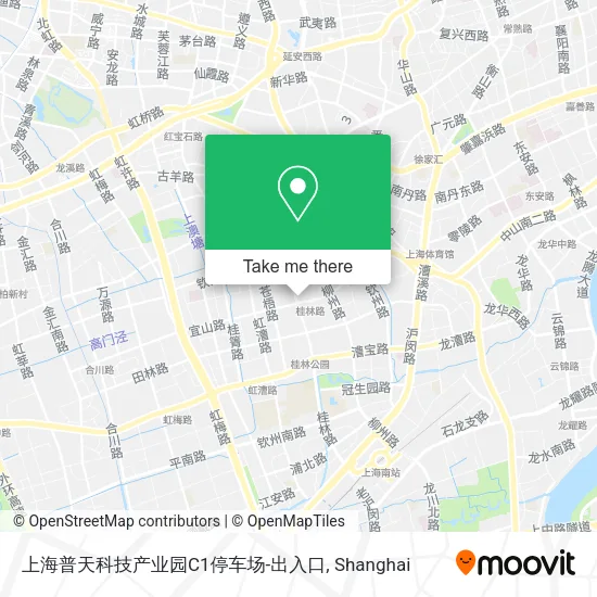 上海普天科技产业园C1停车场-出入口 map