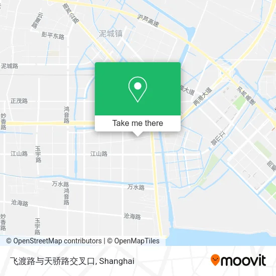 飞渡路与天骄路交叉口 map