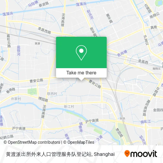 黄渡派出所外来人口管理服务队登记站 map