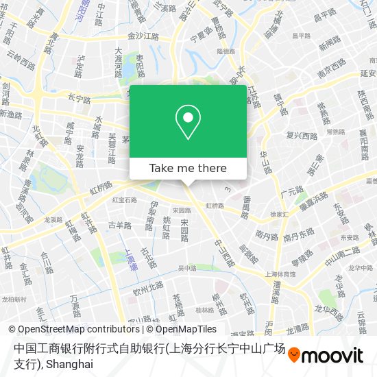 中国工商银行附行式自助银行(上海分行长宁中山广场支行) map