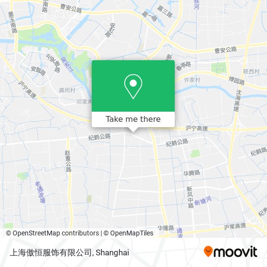 上海傲恒服饰有限公司 map
