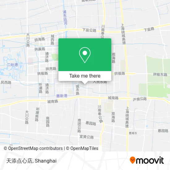 天添点心店 map