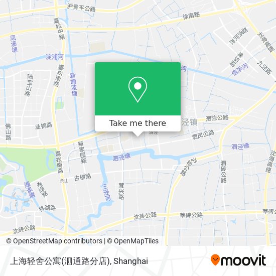 上海轻舍公寓(泗通路分店) map