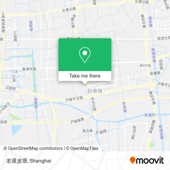 老通波塘 map