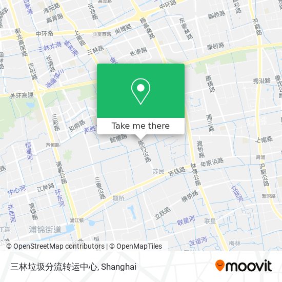 三林垃圾分流转运中心 map