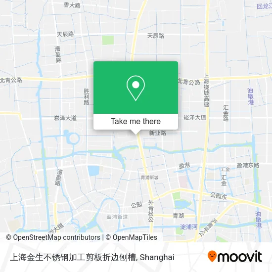 上海金生不锈钢加工剪板折边刨槽 map