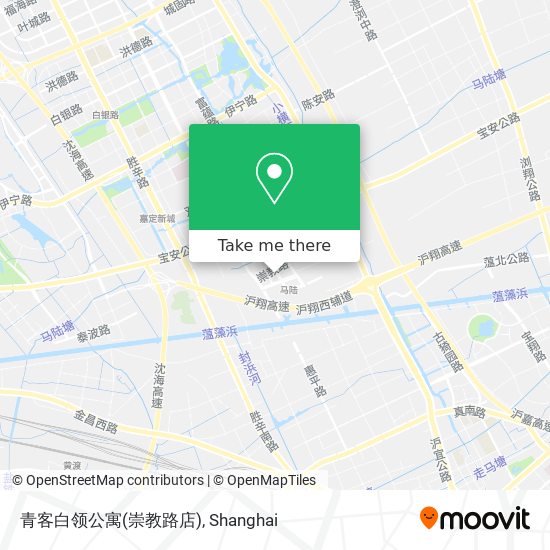 青客白领公寓(崇教路店) map