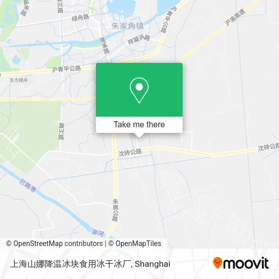 上海山娜降温冰块食用冰干冰厂 map