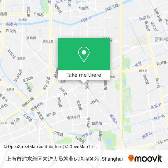 上海市浦东新区来沪人员就业保障服务站 map