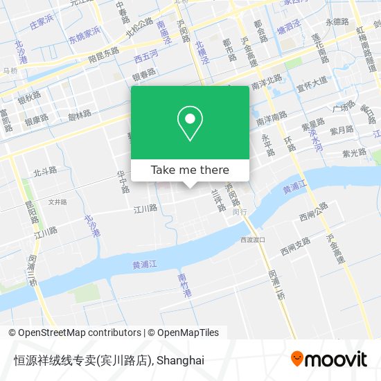恒源祥绒线专卖(宾川路店) map