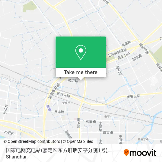 国家电网充电站(嘉定区东方肝胆安亭分院1号) map